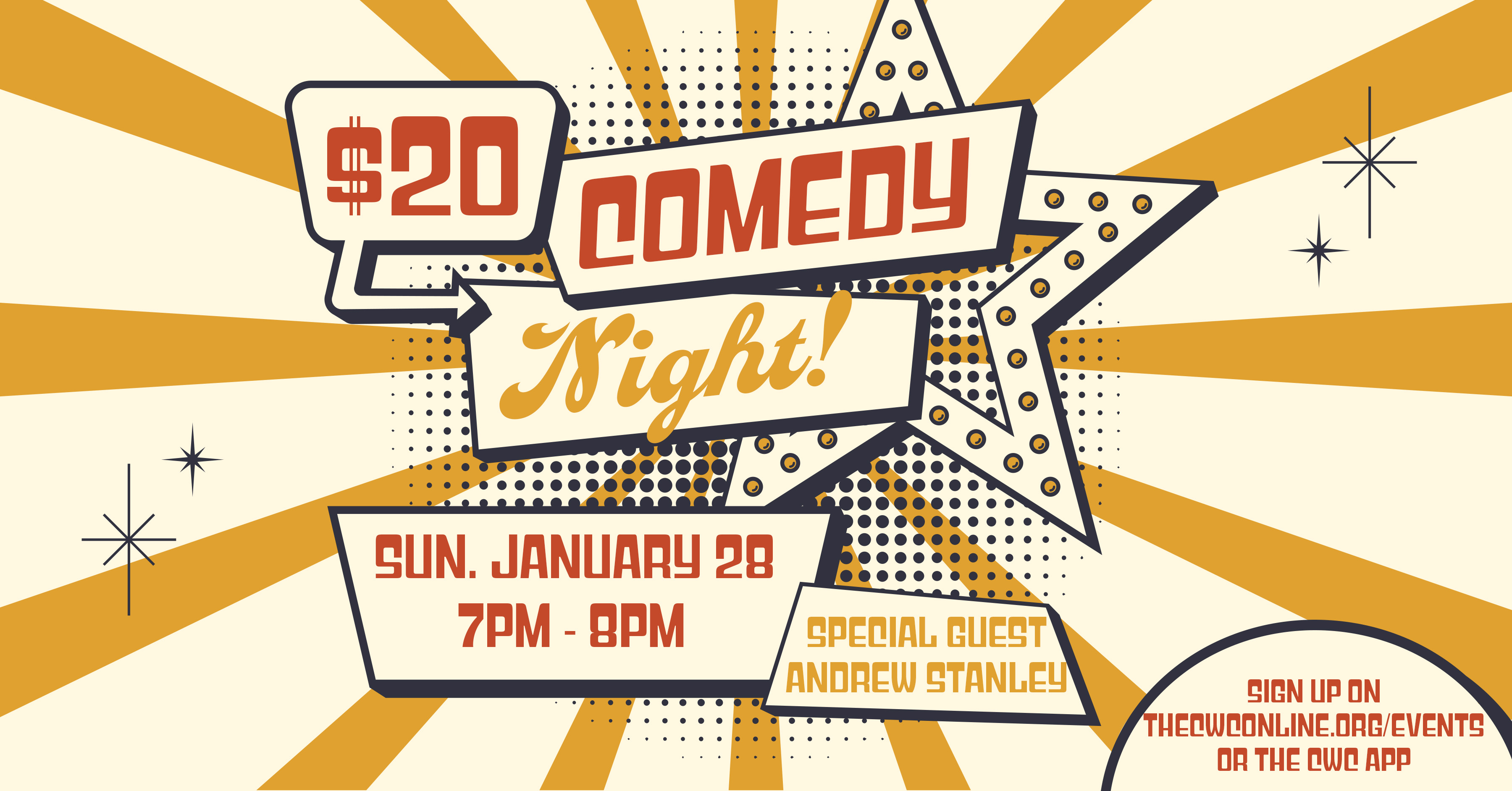 CWC Family Comedy Night logo