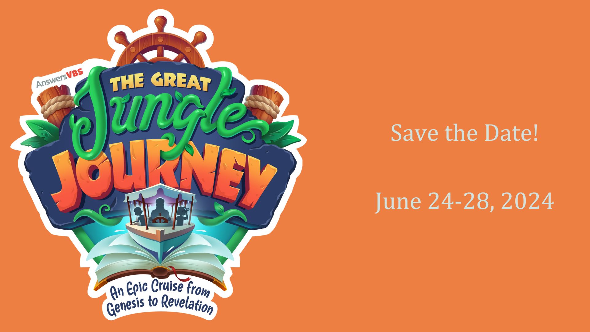 The Great Jungle Journey Vacation Bible School 2024 logo