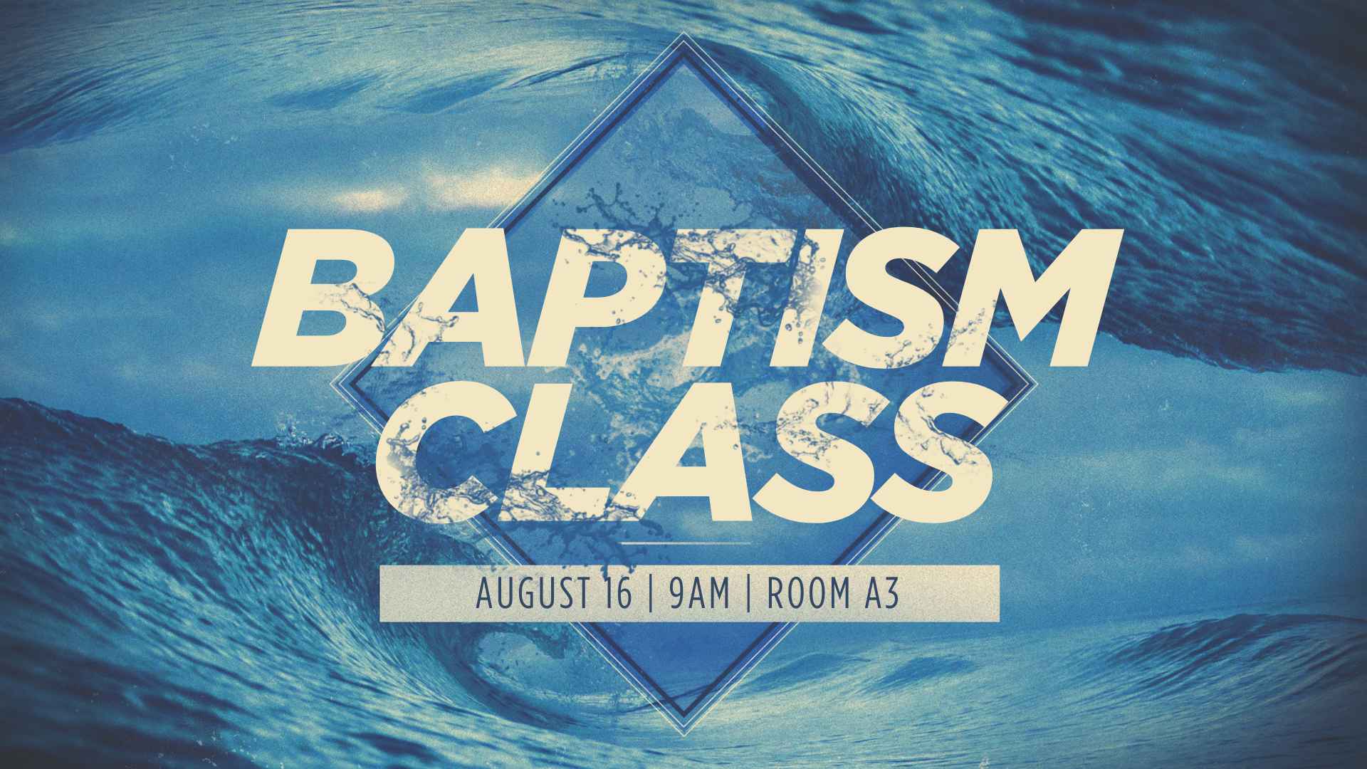 Water Baptism Class Fall 2026 logo