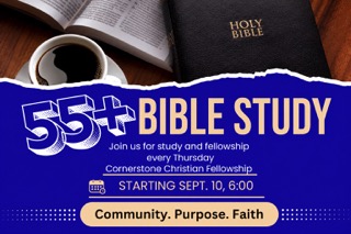 55+ Bible Study on Thursday nights logo