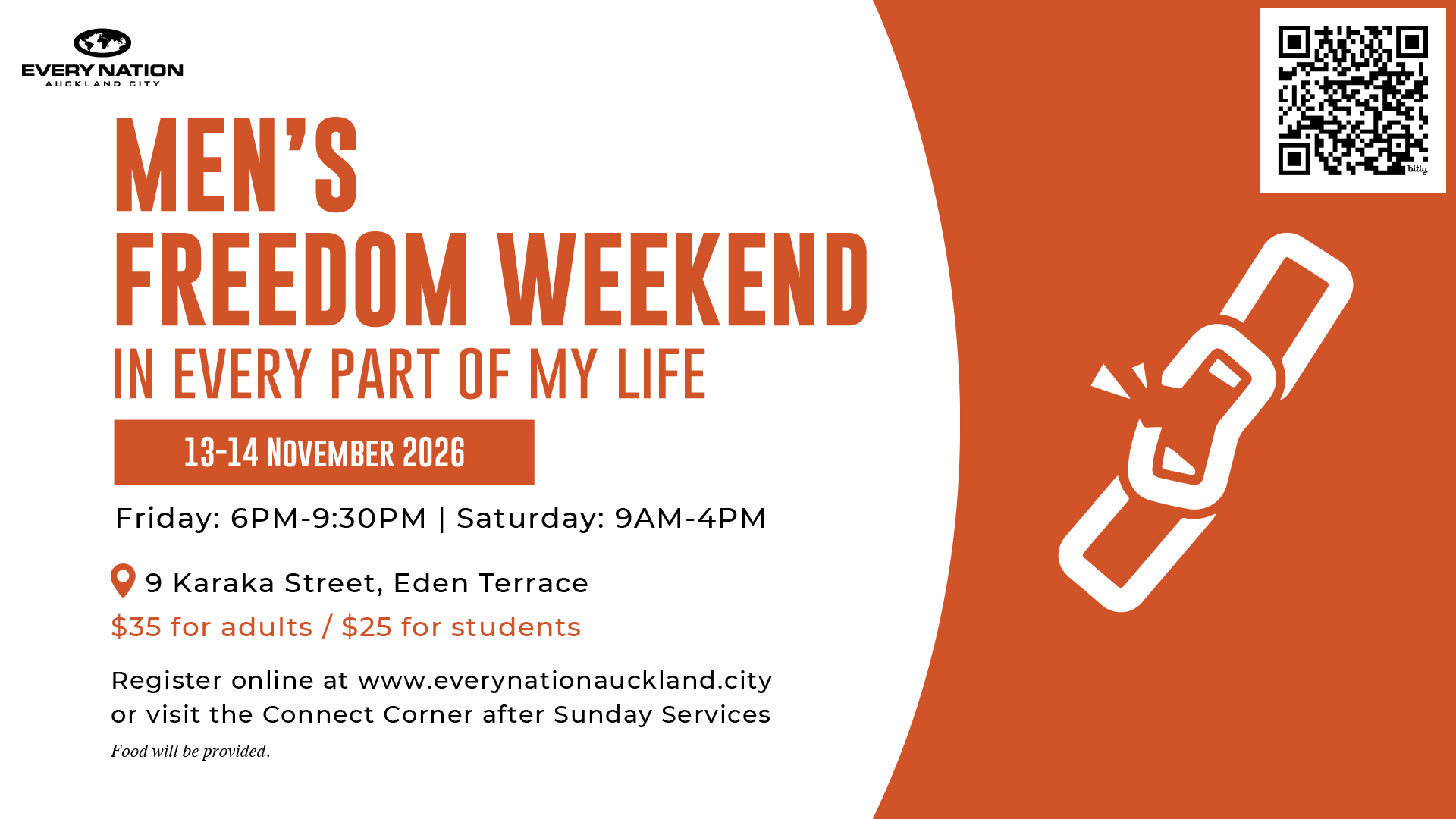 Men's Freedom Weekend | 13 & 14 November 2026 logo