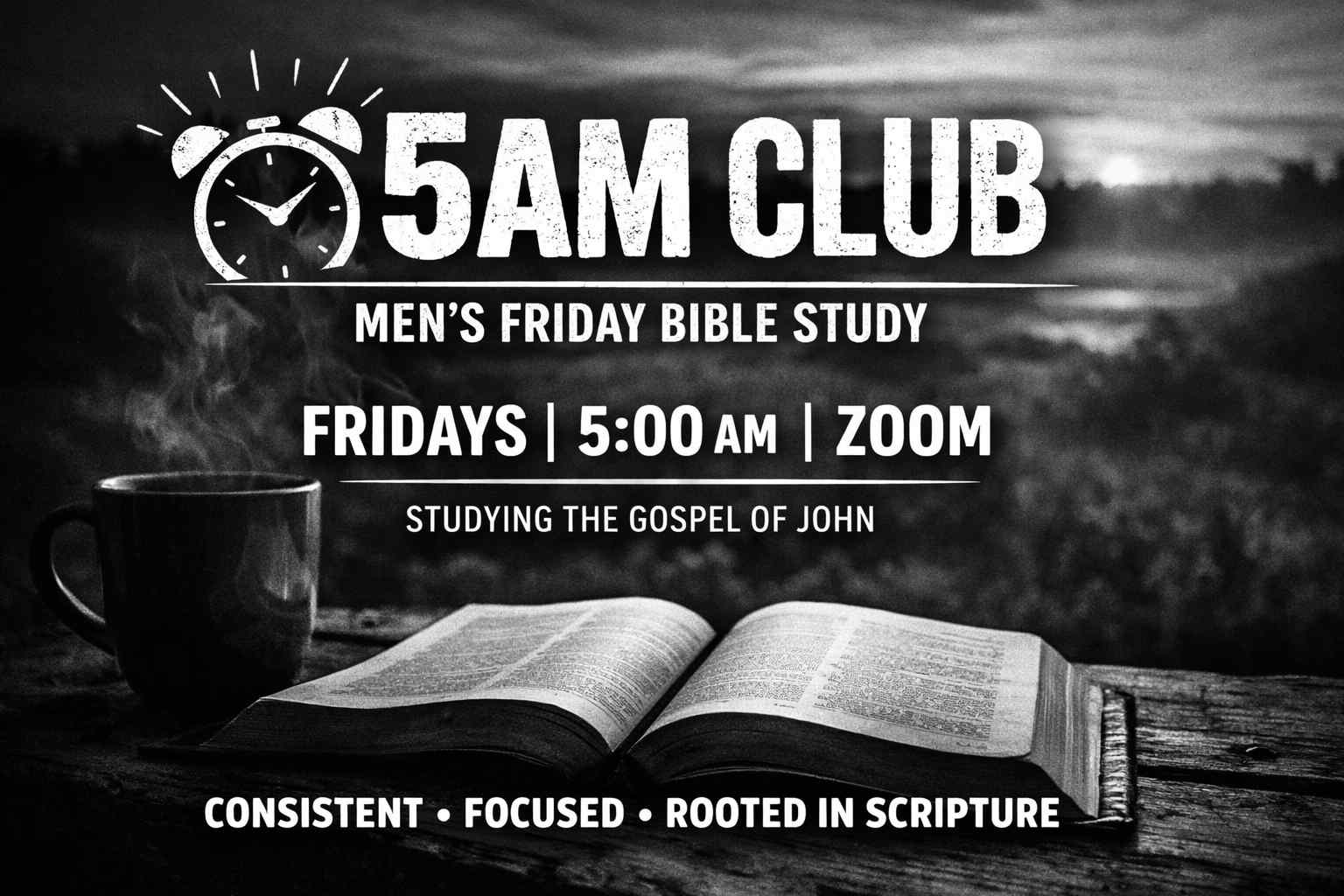 5AM Club | Men’s Friday Zoom Bible Study logo
