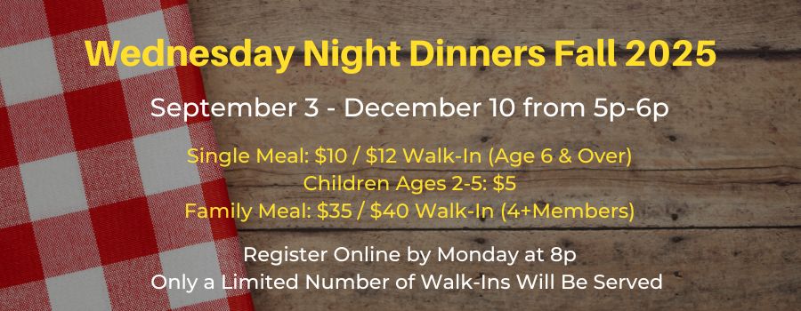 Wednesday Night Dinners Fall 2025 logo
