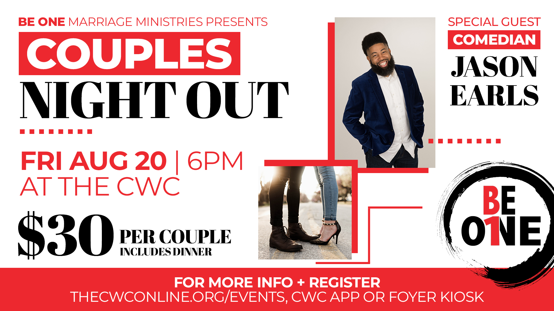 Be One Couples Night Out 2021 logo