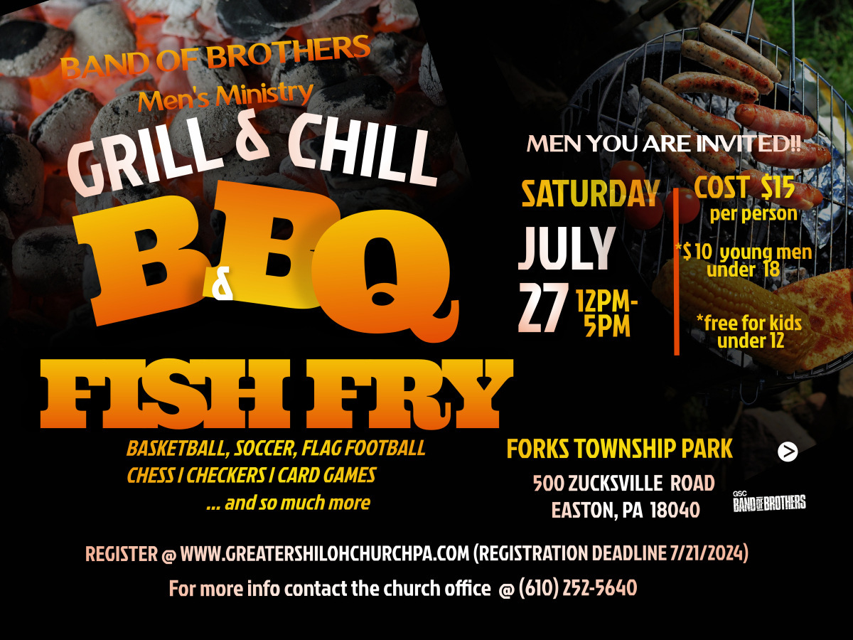 2024 Men's Grill & Chill - Band of Brothers logo