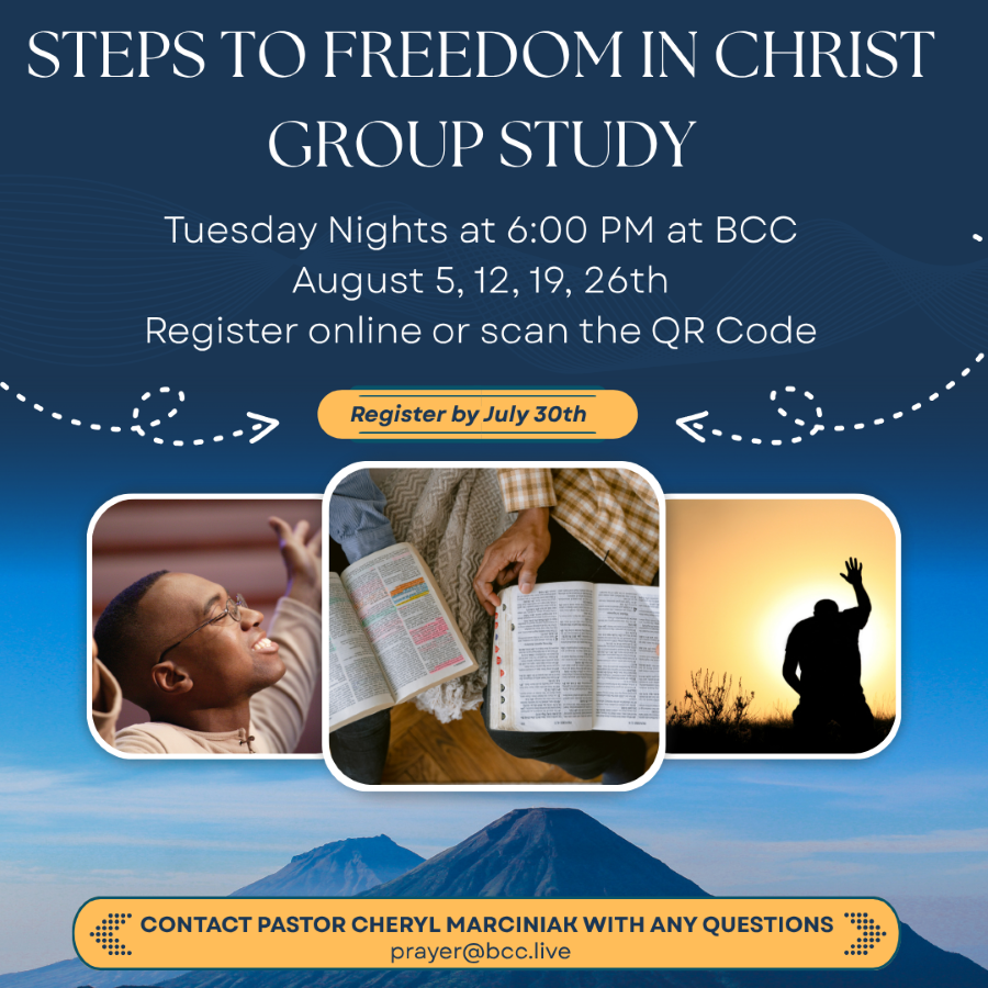 Steps to Freedom in Christ August 2025 Class logo