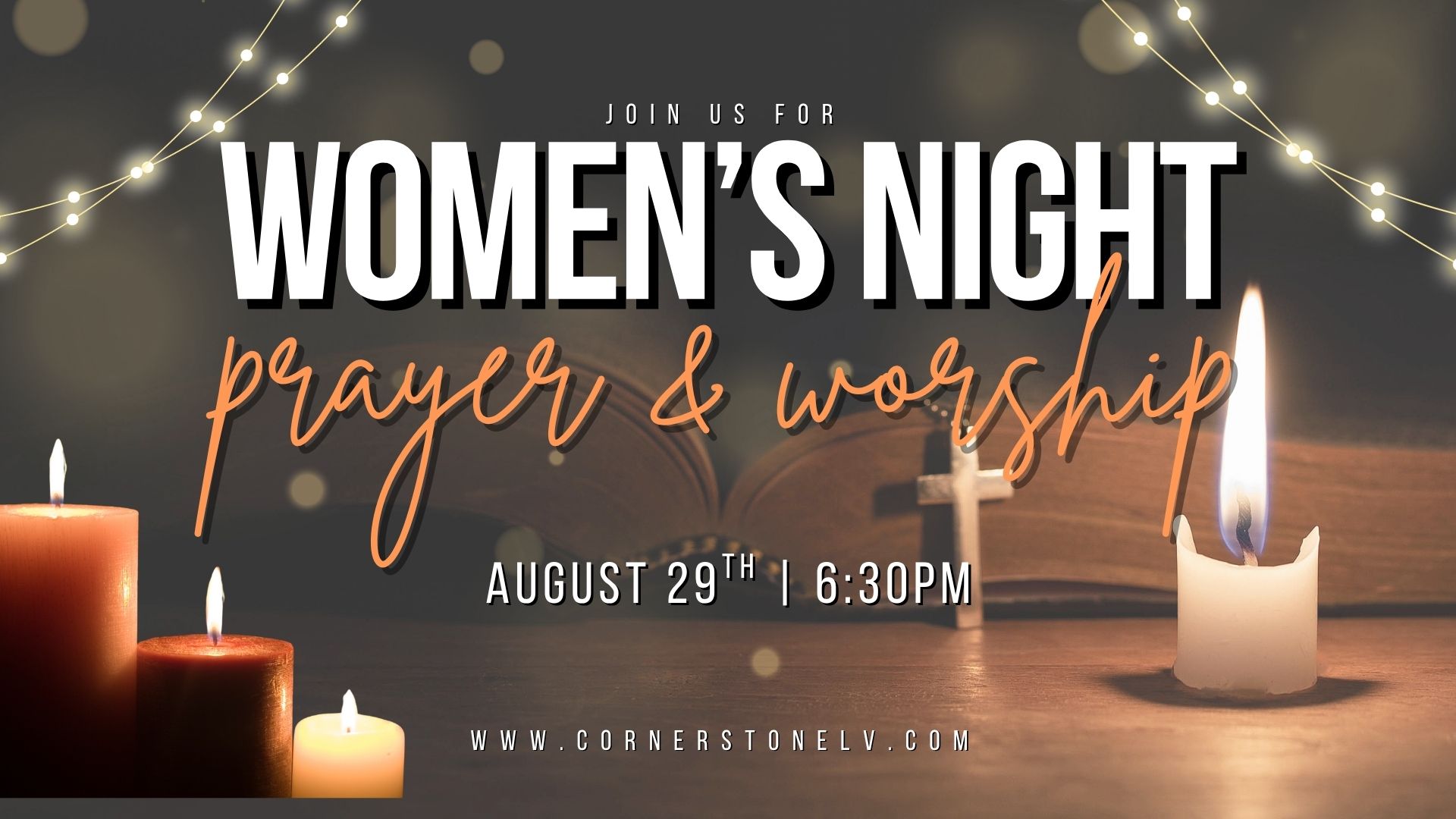 WOMEN'S NIGHT OF PRAYER, WORSHIP, FOOD AND FELLOWSHIP logo