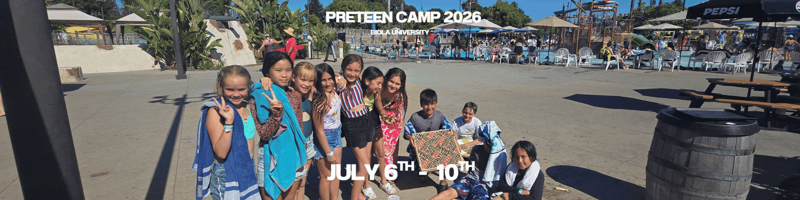 2026 Middle School Summer Camp at Biola University logo