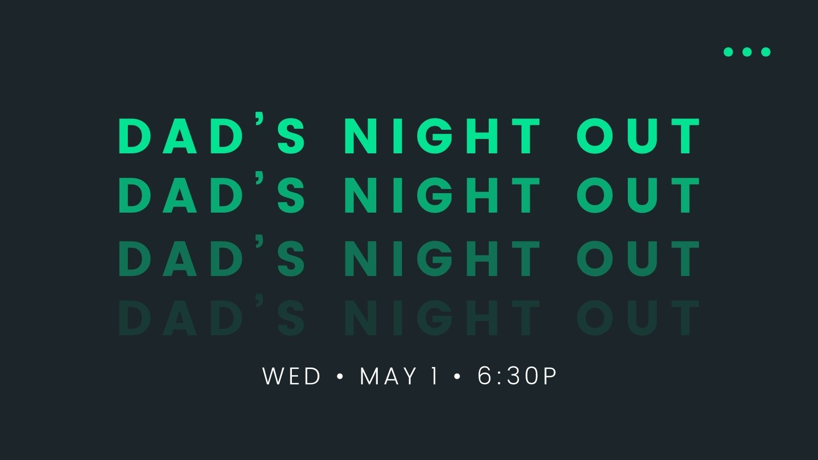 Dad's Night Out - May 2024 logo
