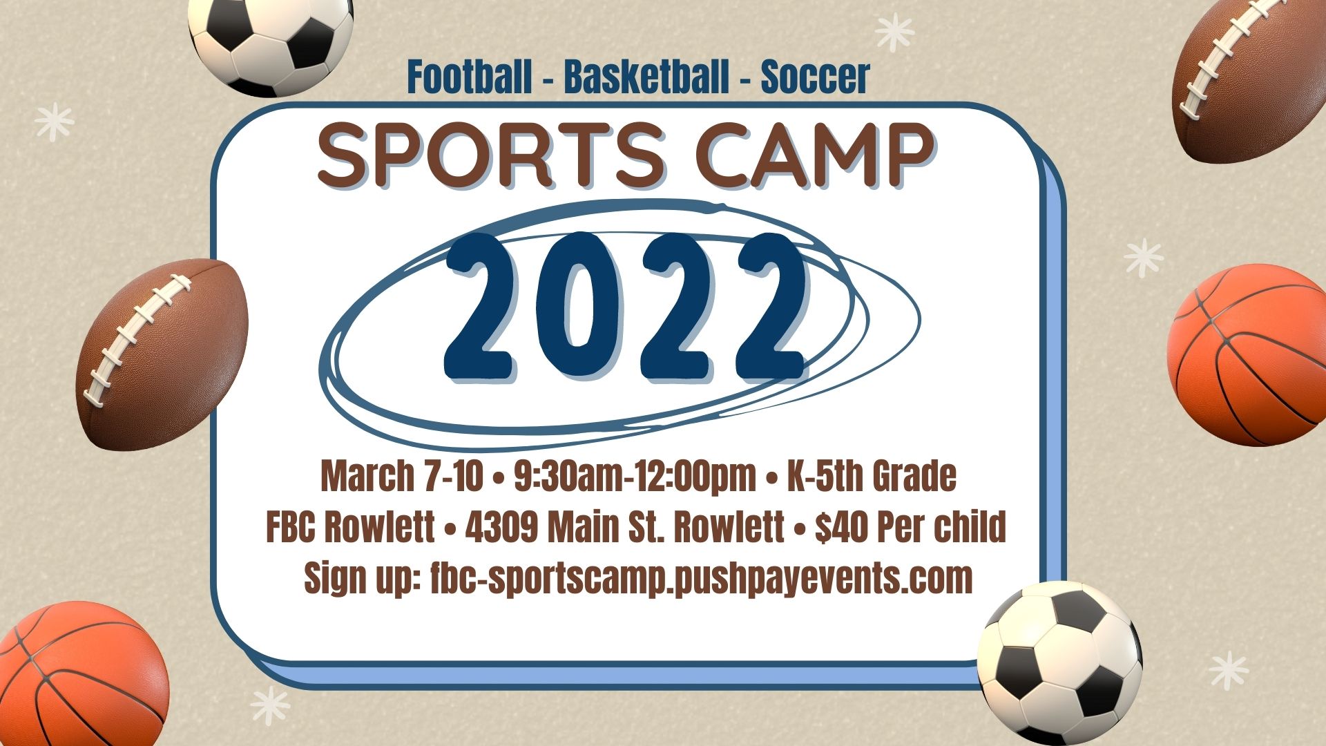 Sports Camp 2022 logo