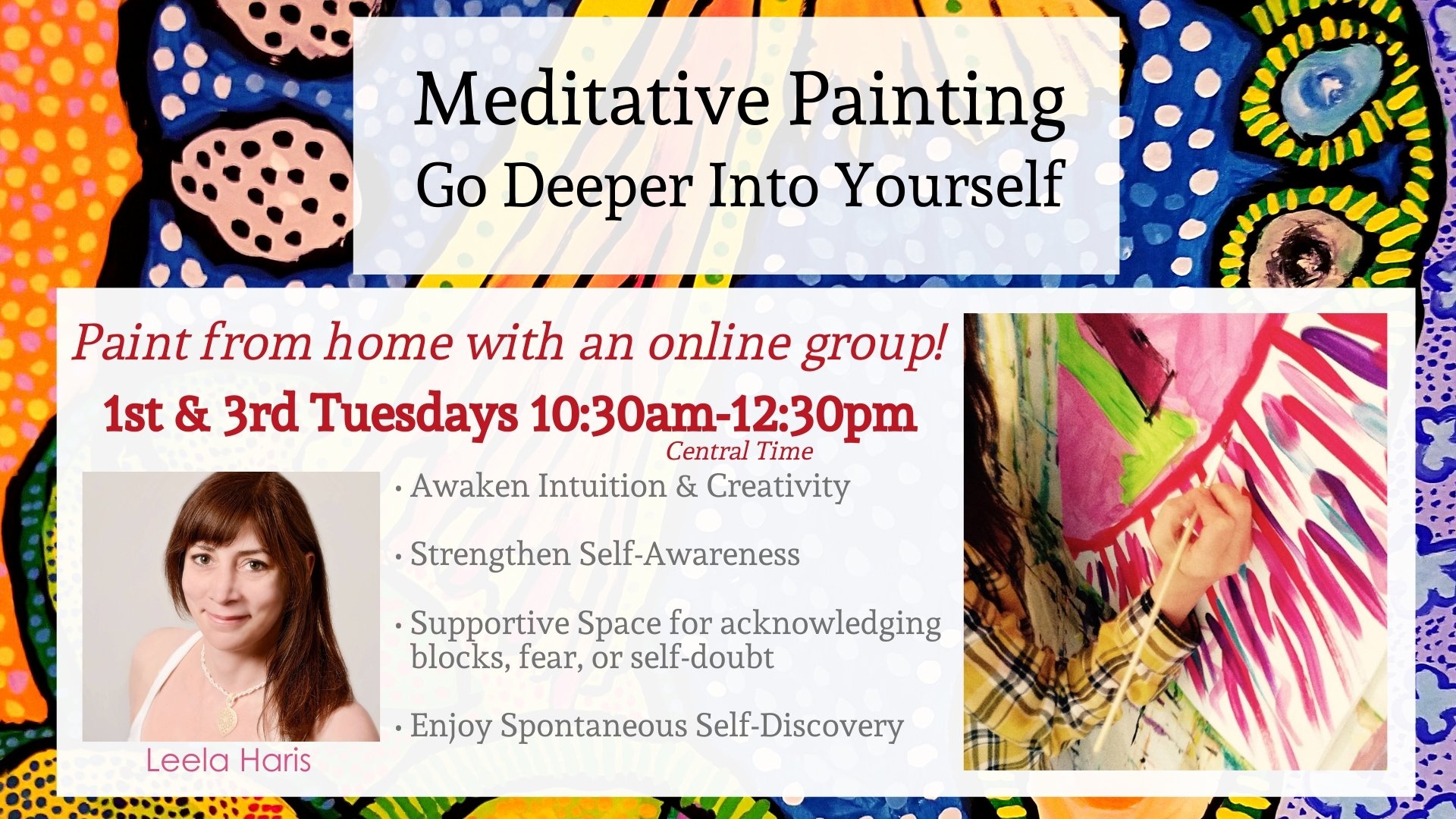 Meditative Painting - Go Deeper Into Yourself (Online) logo