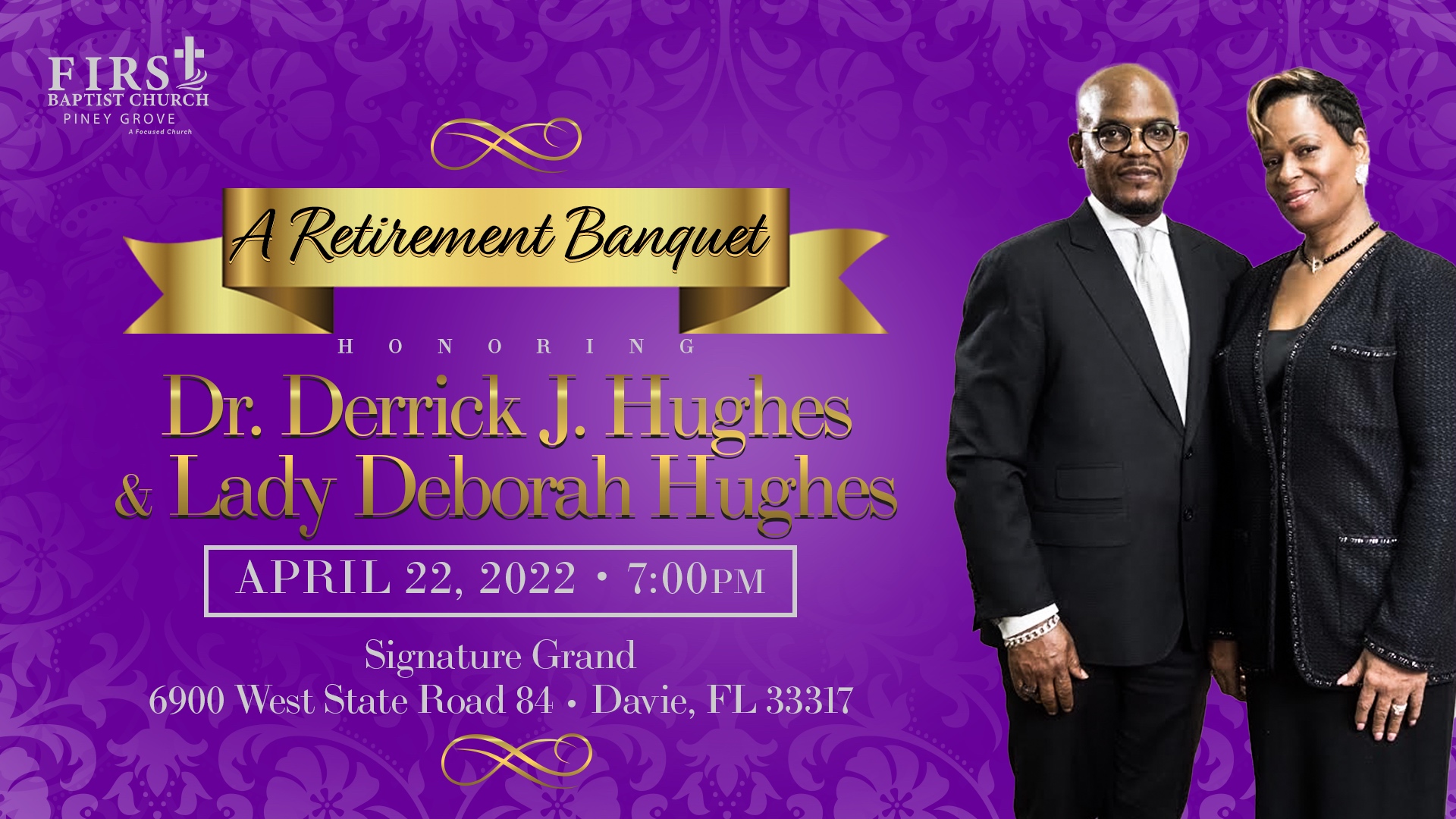 Rev. Dr. Derrick J. Hughes Retirement Celebration logo