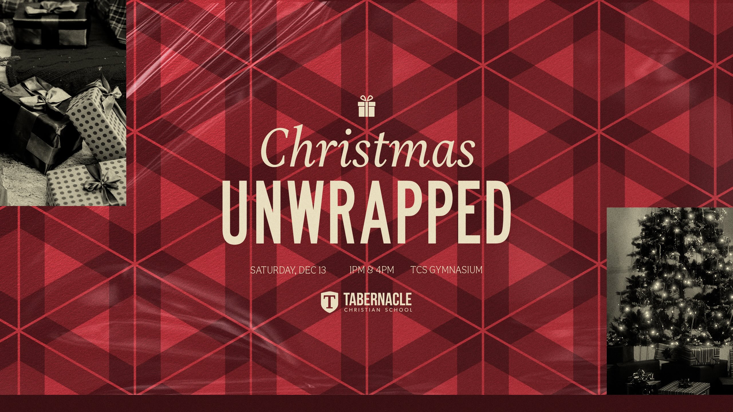Christmas Unwrapped | A Play by Tabernacle Christian School logo