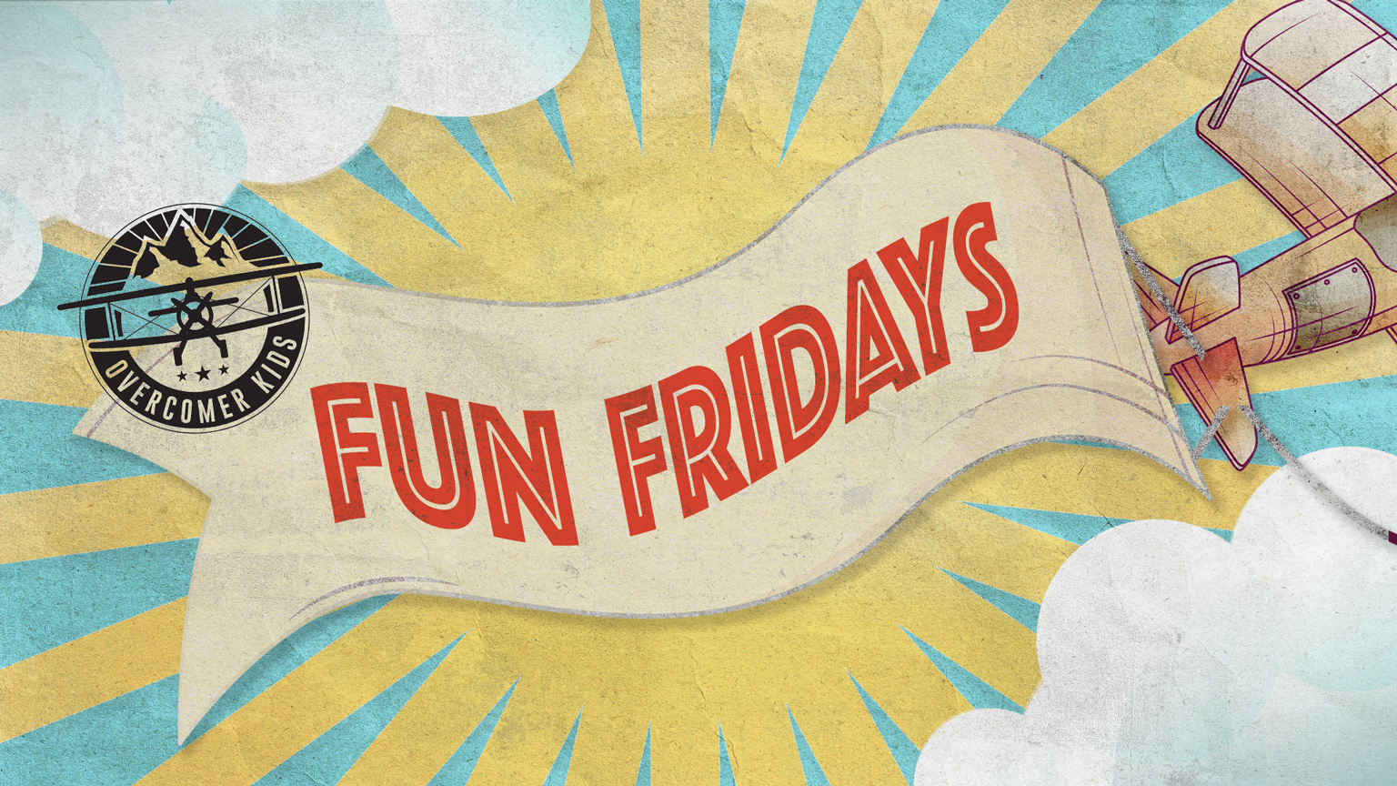Overcomer Kids Fun Fridays logo