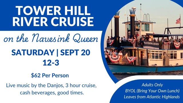 Tower Hill River Cruise on the Navesink Queen Sept. 2025 logo