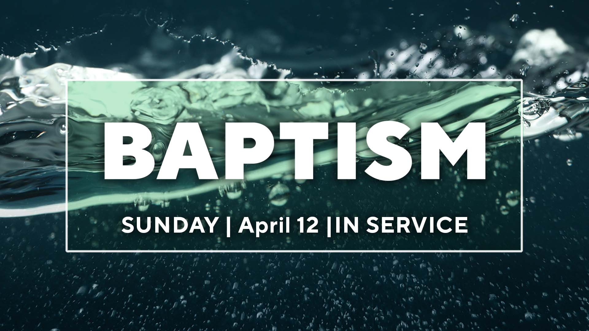 Baptism | April logo