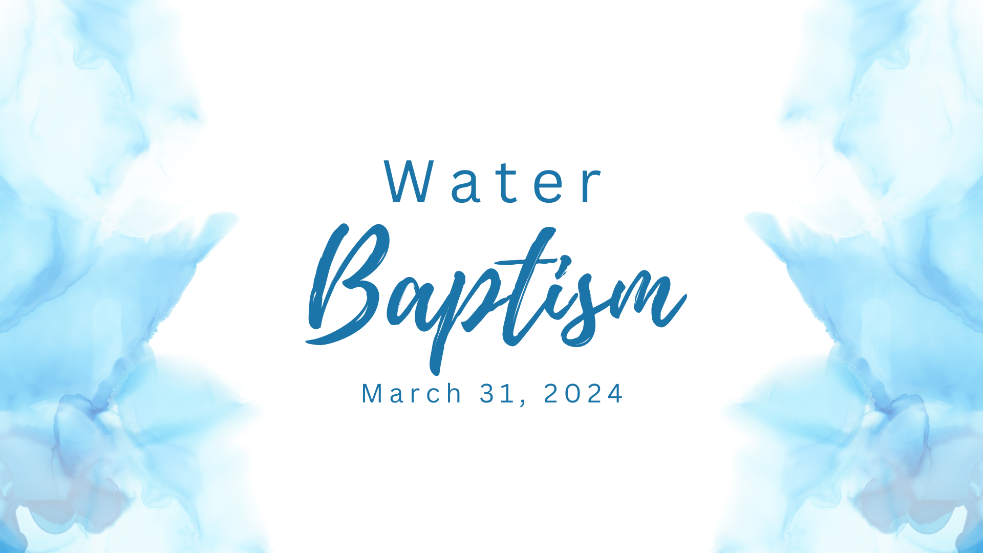 Water Baptism March 2024 logo