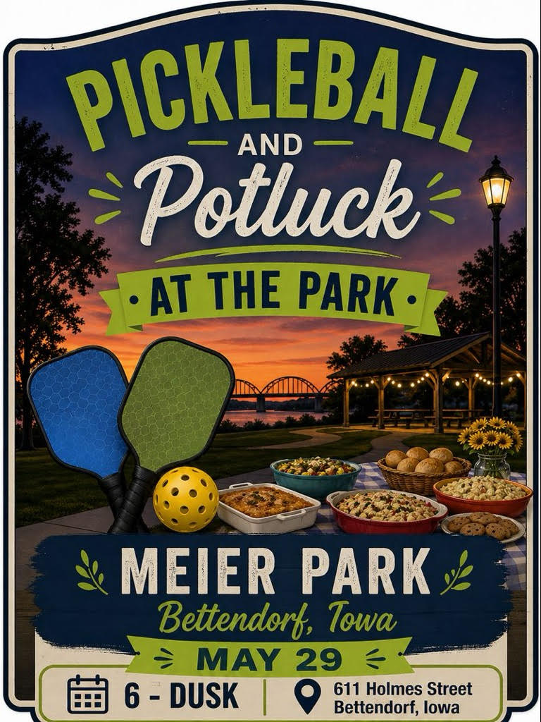 Womens Ministry Pickleball and Potluck logo