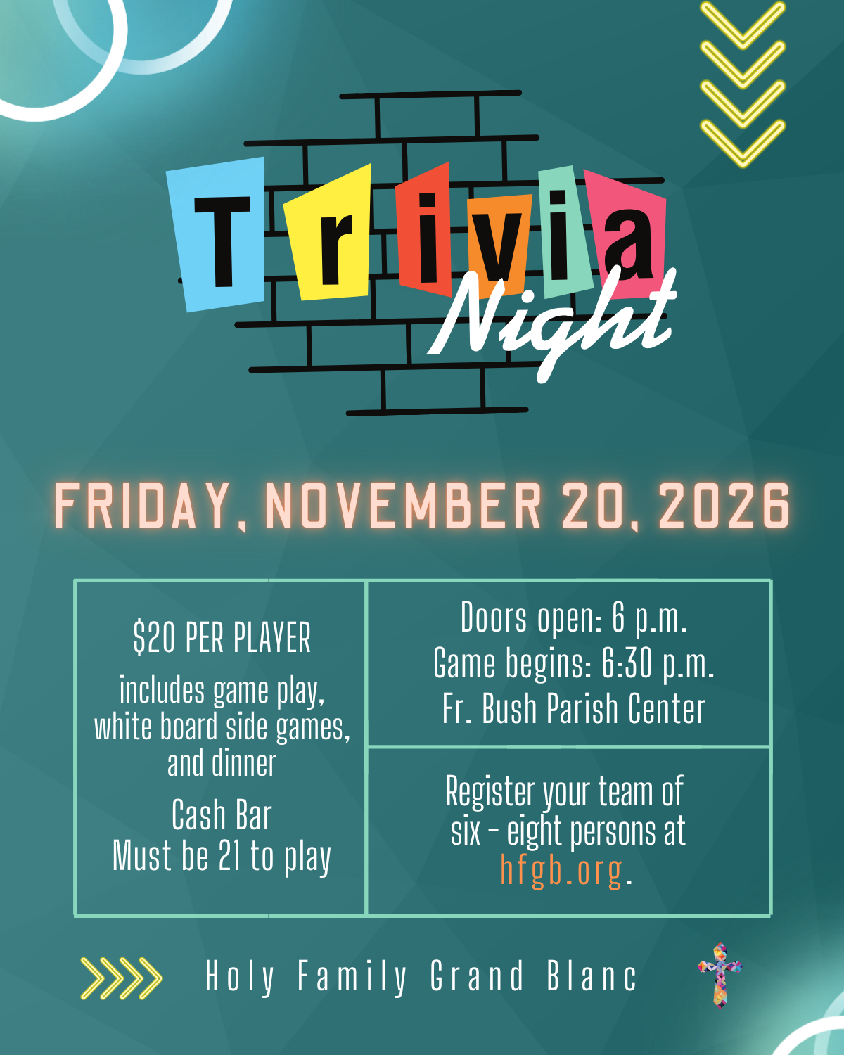 Trivia Night | Fall Edition '26 logo