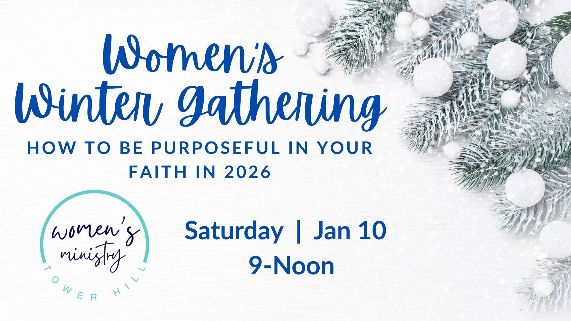 Women's Ministry Winter Event logo