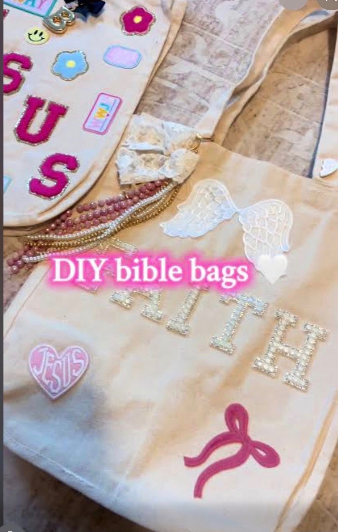 DIY Bible Bag Craft Night logo