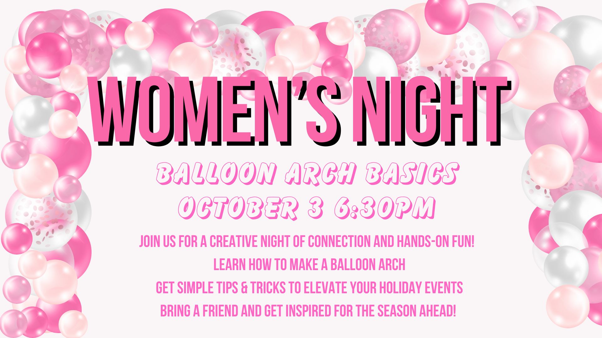 Ladies' Balloon Fun & Fellowship Night logo