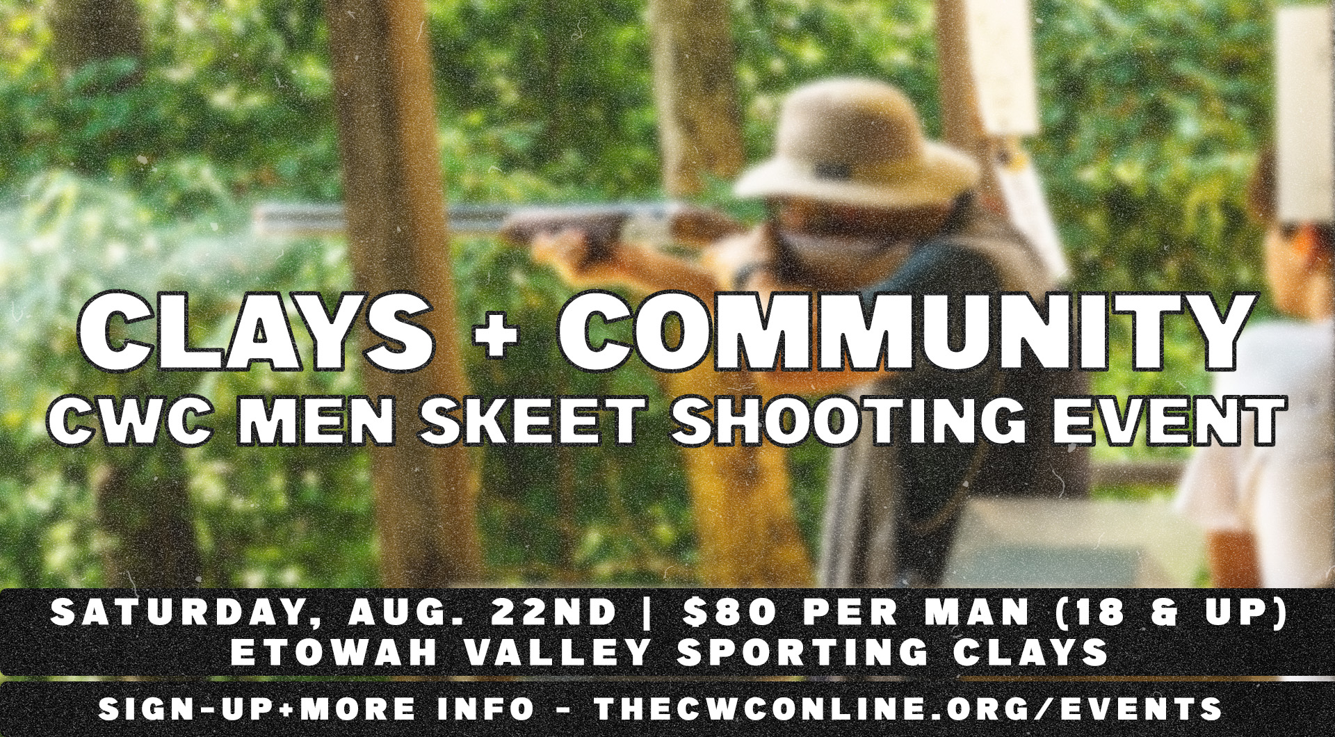 CLAYS + COMMUNITY: CWC Men's Skeet Shooting Event logo