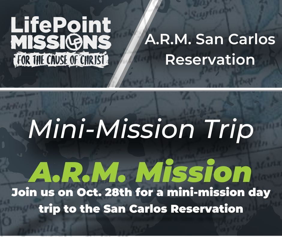 A.R.M. San Carlos Mini-Mission, Oct. 28th, 2023 logo