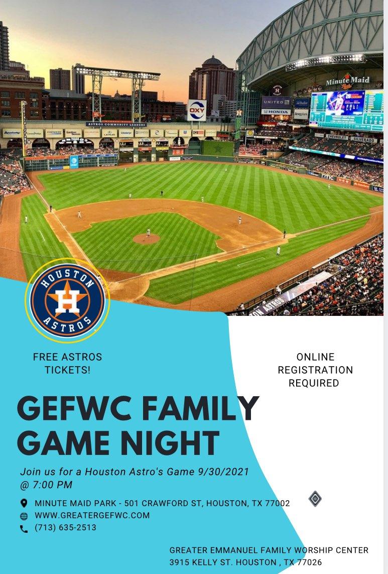 GEFWC ASTROS Game Night logo