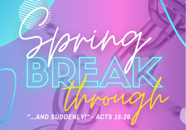 Student Ministries "Spring Break Through" logo