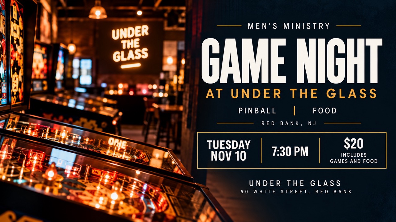Men's Ministry Event : Game Night @ Under The Glass logo