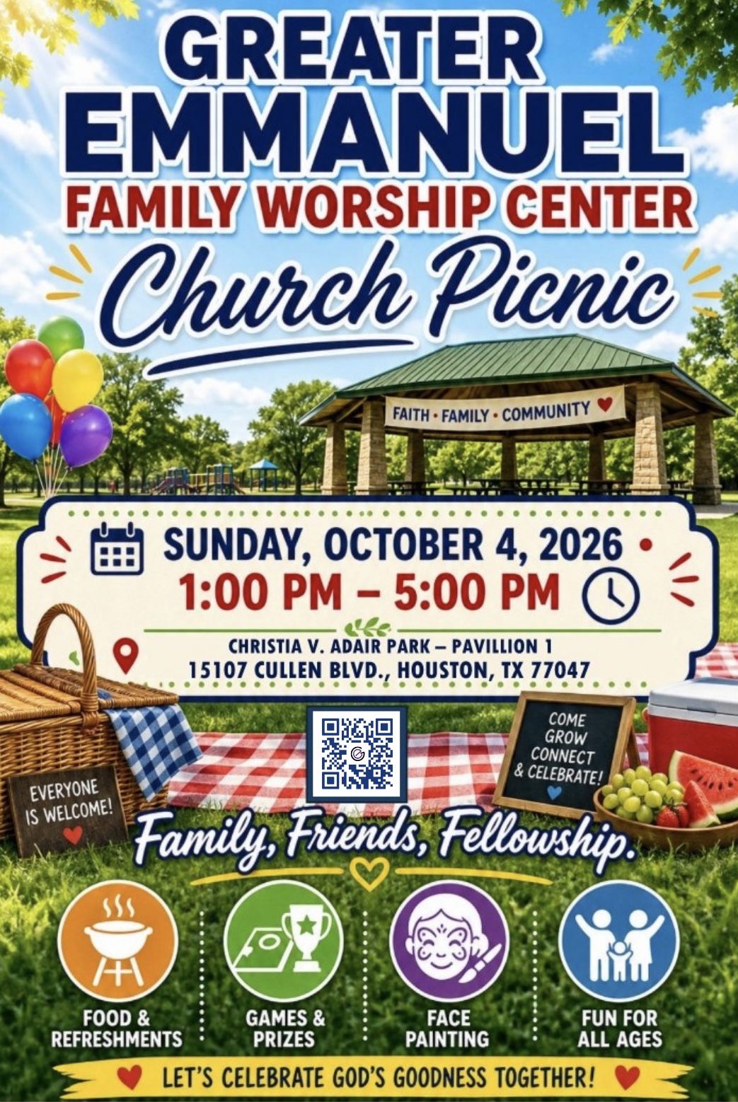 Greater E. Annual Church Picnic 2026 logo