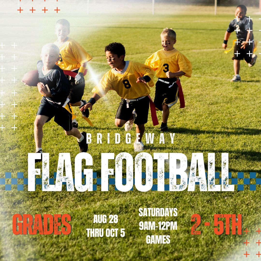 Bridgeway Flag Football League logo