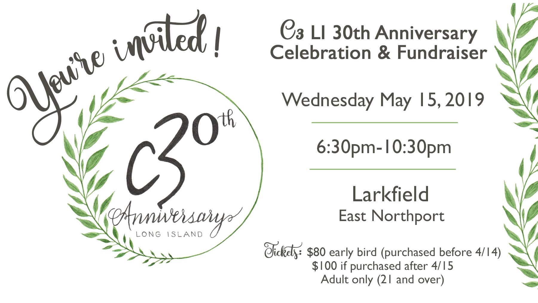 C3 Church LI 30th Anniversary Celebration logo