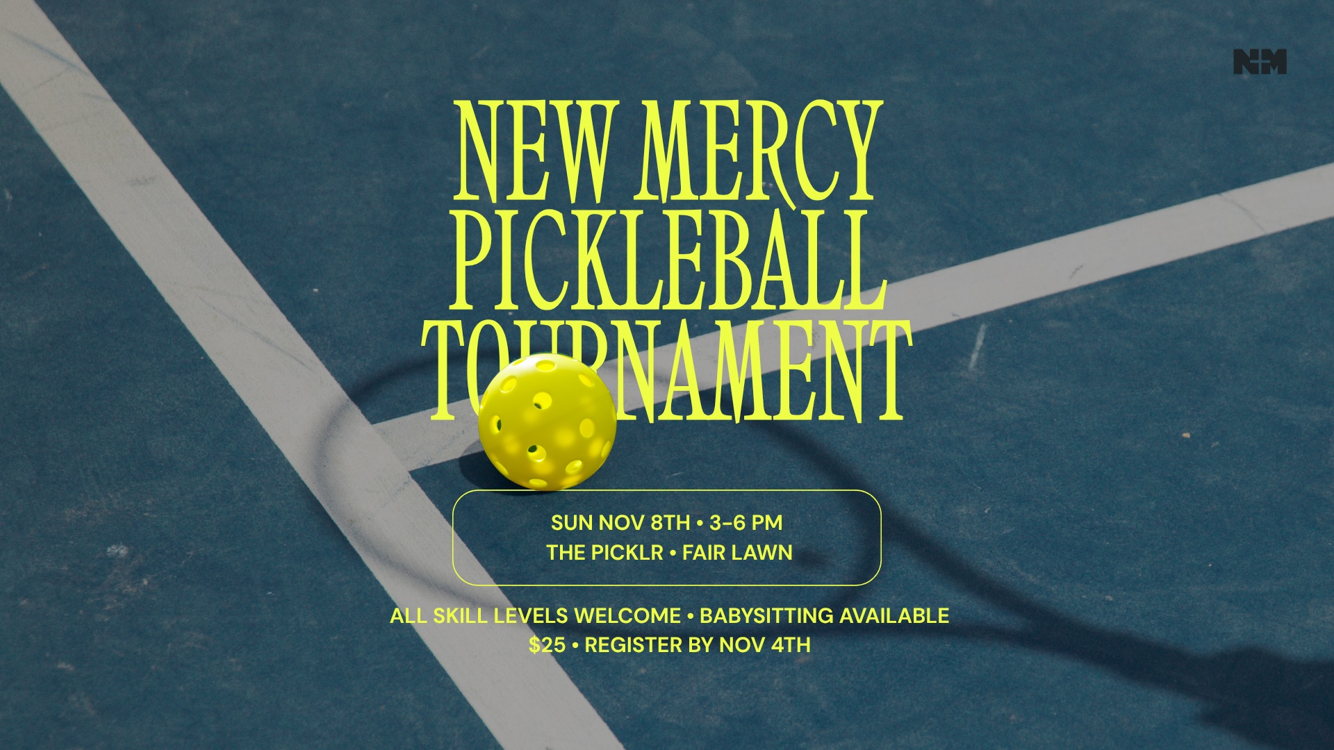 Annual New Mercy Pickleball Event logo