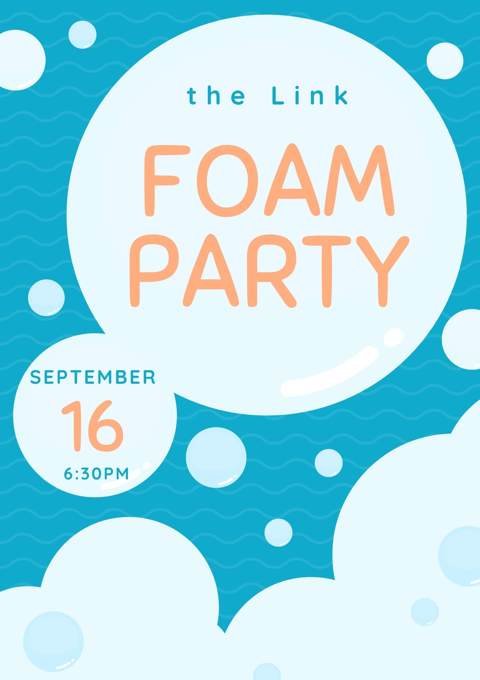 Foam Party - the Link logo