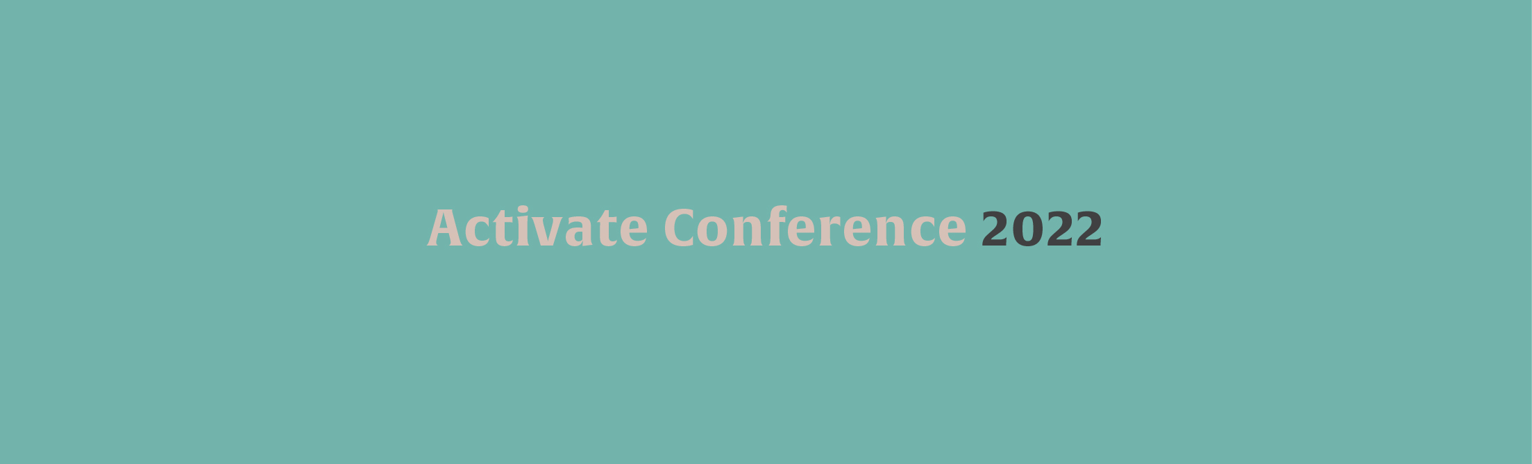 Activate Conference 2022 logo