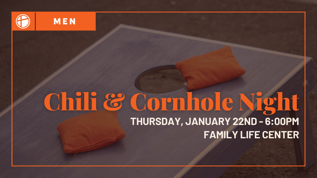 Men's Chili & Cornhole Night logo