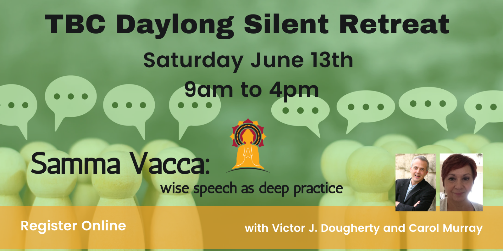 TBC Daylong Silent Retreat - Samma Vacca: wise speech as deep practice logo