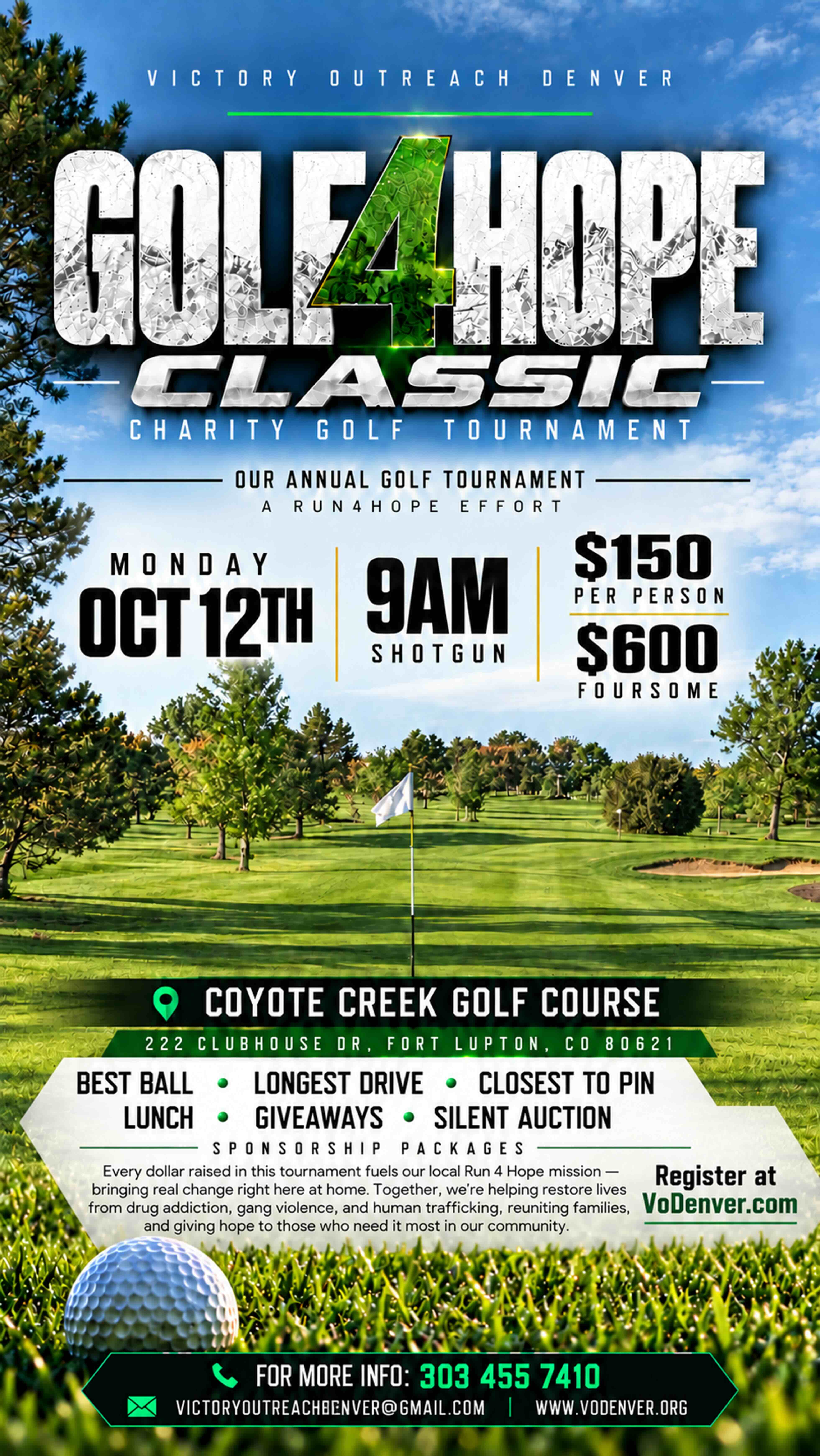 Golf 4 Hope 2026 logo