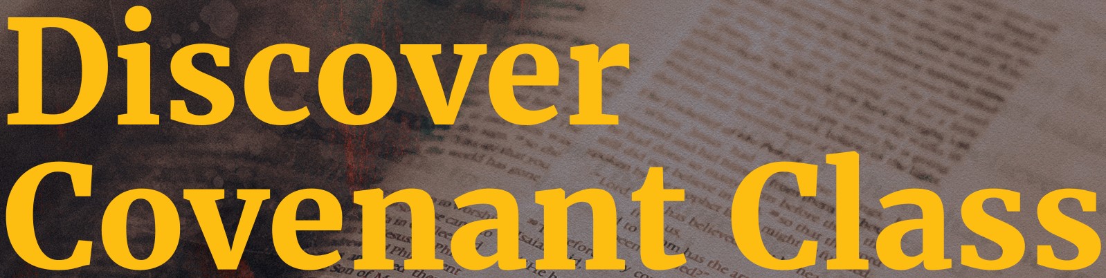 Discover Covenant September Class logo