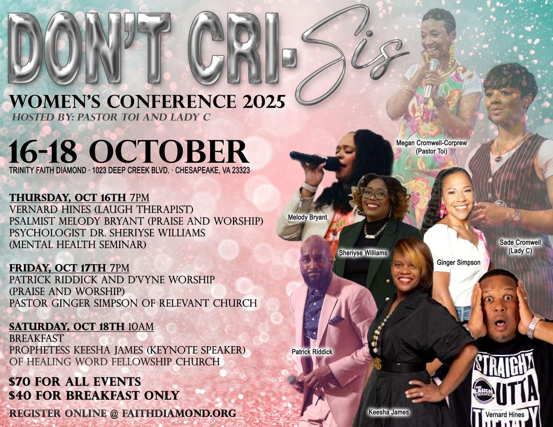 DON'T CRI-SIS WOMEN'S CONFERENCE 2025 logo