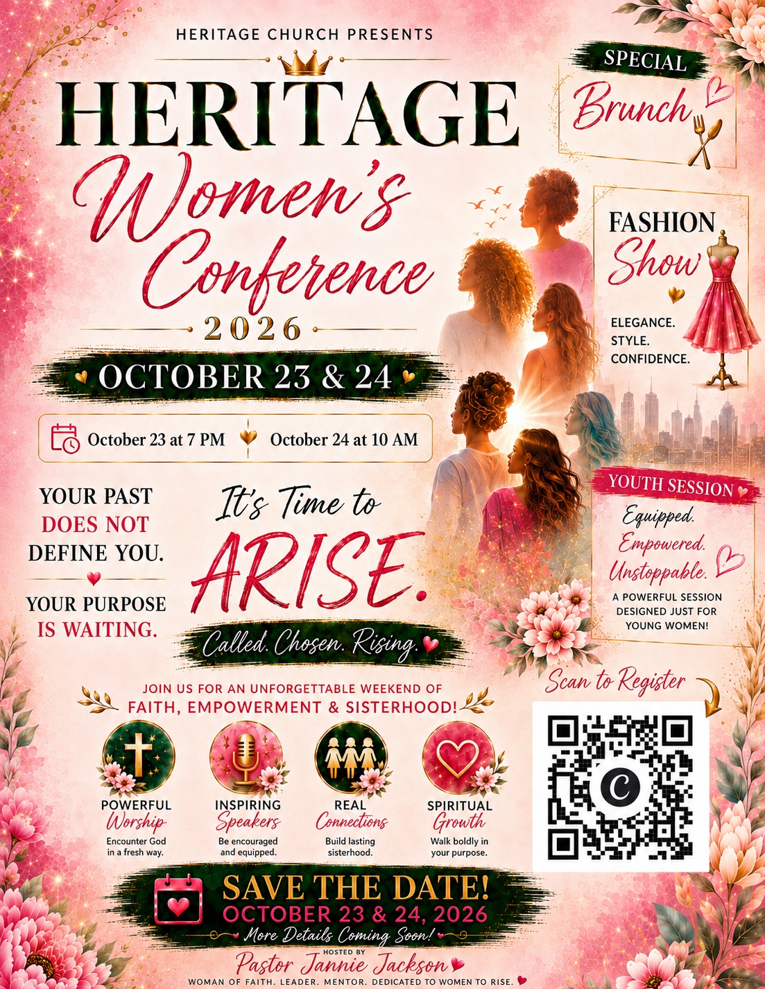 It's Time to Arise! - Women's Conference October 23 & 24 logo