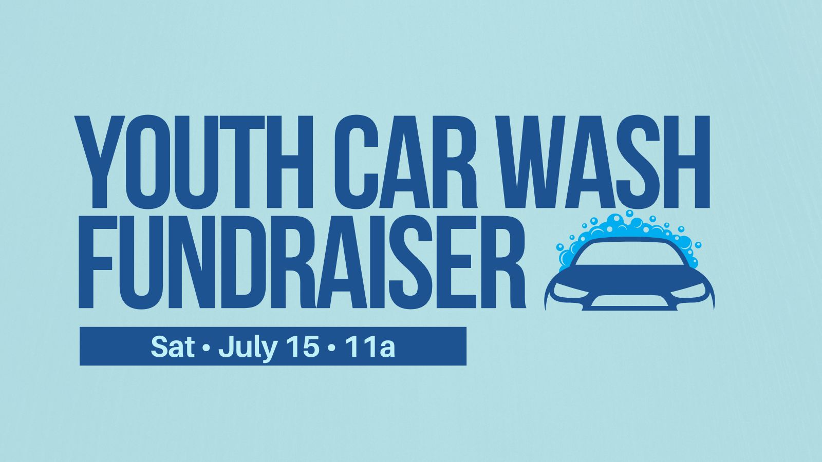 Youth Car Wash Fundraiser logo