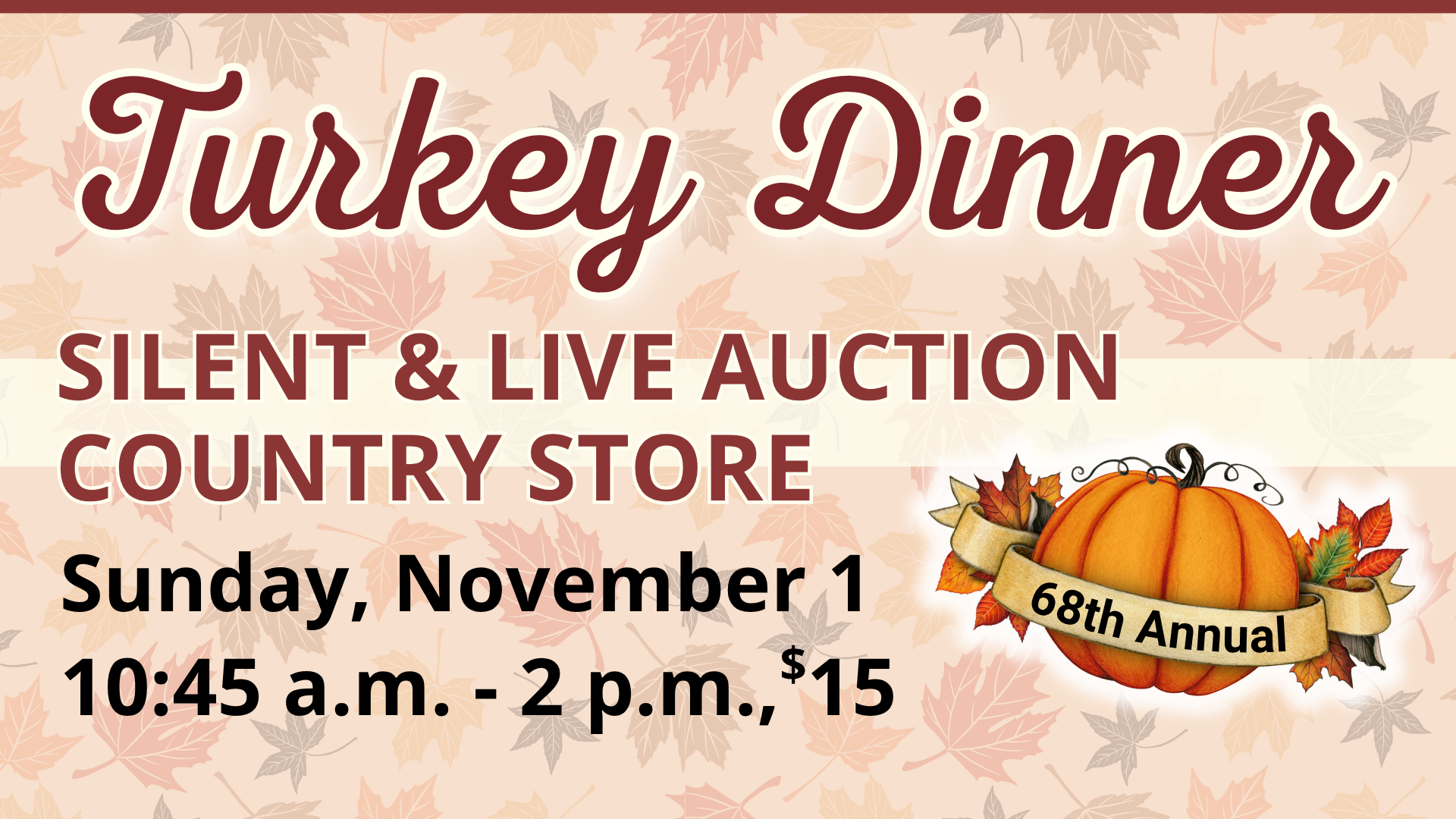 2026 Youth in Mission Turkey Dinner Fundraiser logo