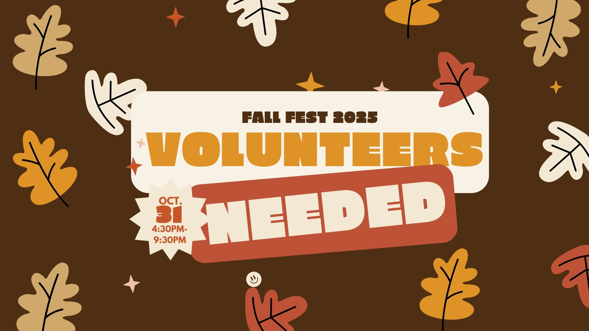 Fall Fest Volunteers 2025 logo