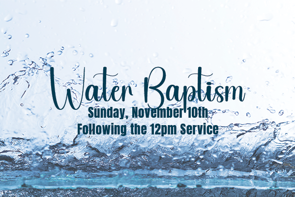 Water Baptism- November 10th logo