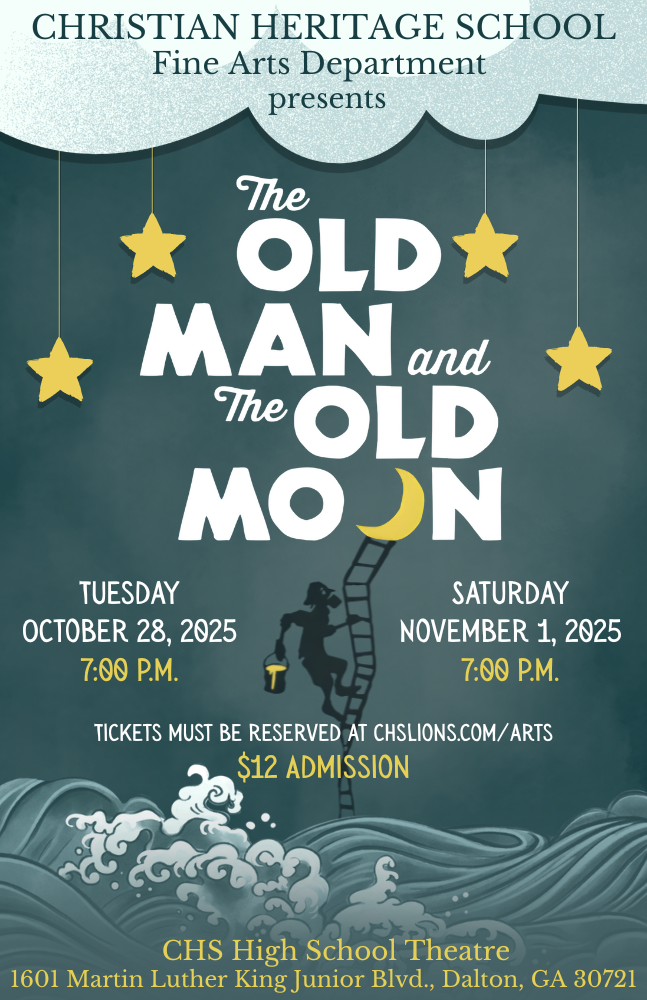 CHS Fine Arts Department Presents "The Old Man and The Old Moon" (a One Act production) logo