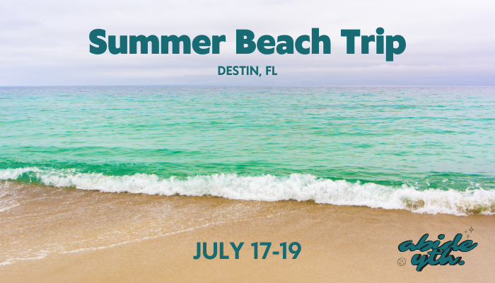 Abide Youth Beach Trip 2025 logo