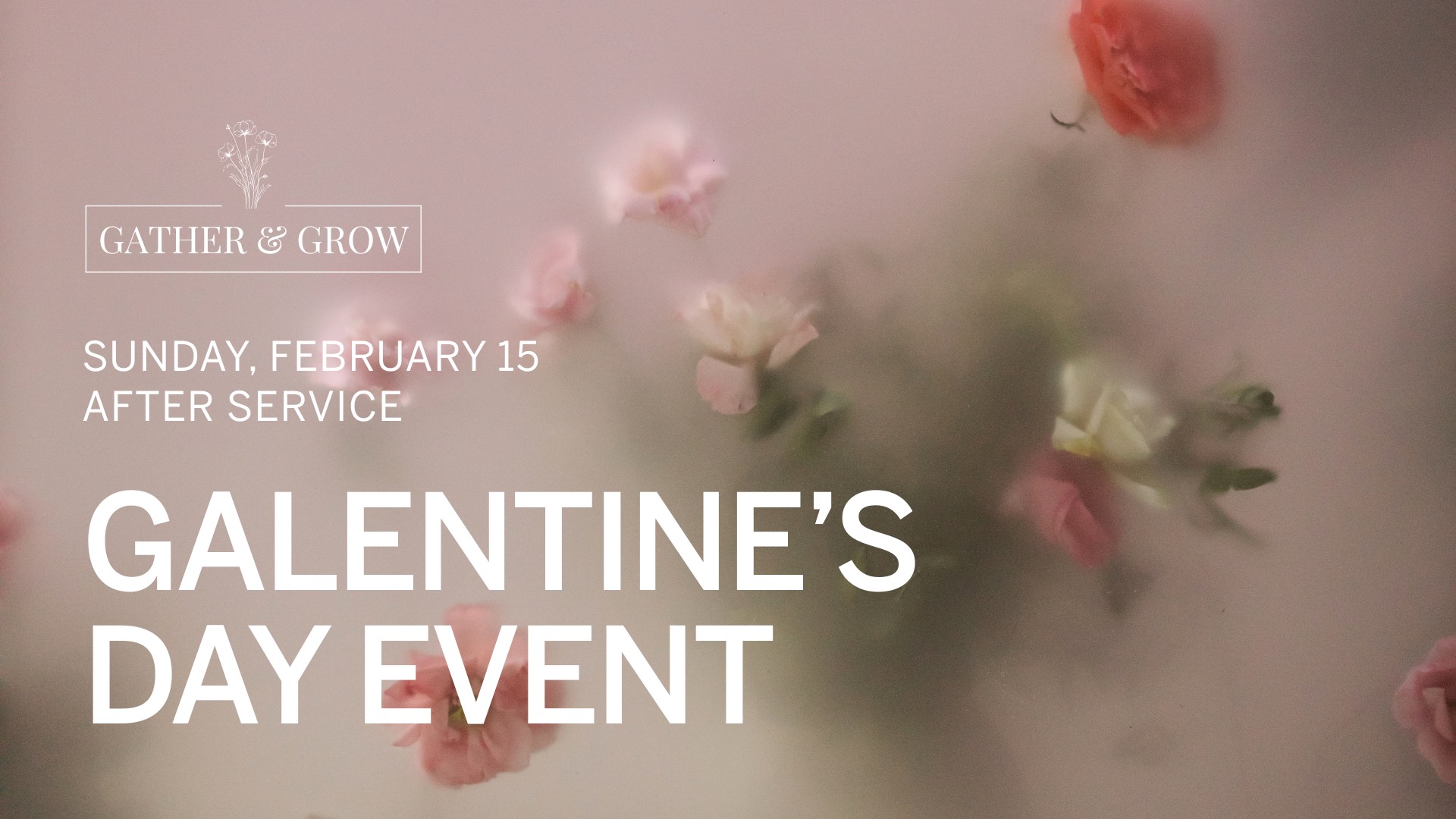 Gather & Grow Galentine's Day Event logo